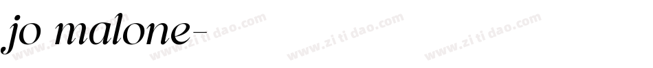 jo malone字体转换